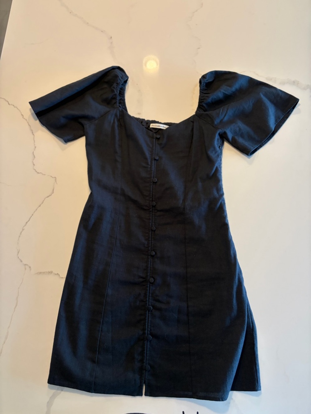 Flowy Sleeve Black Dress